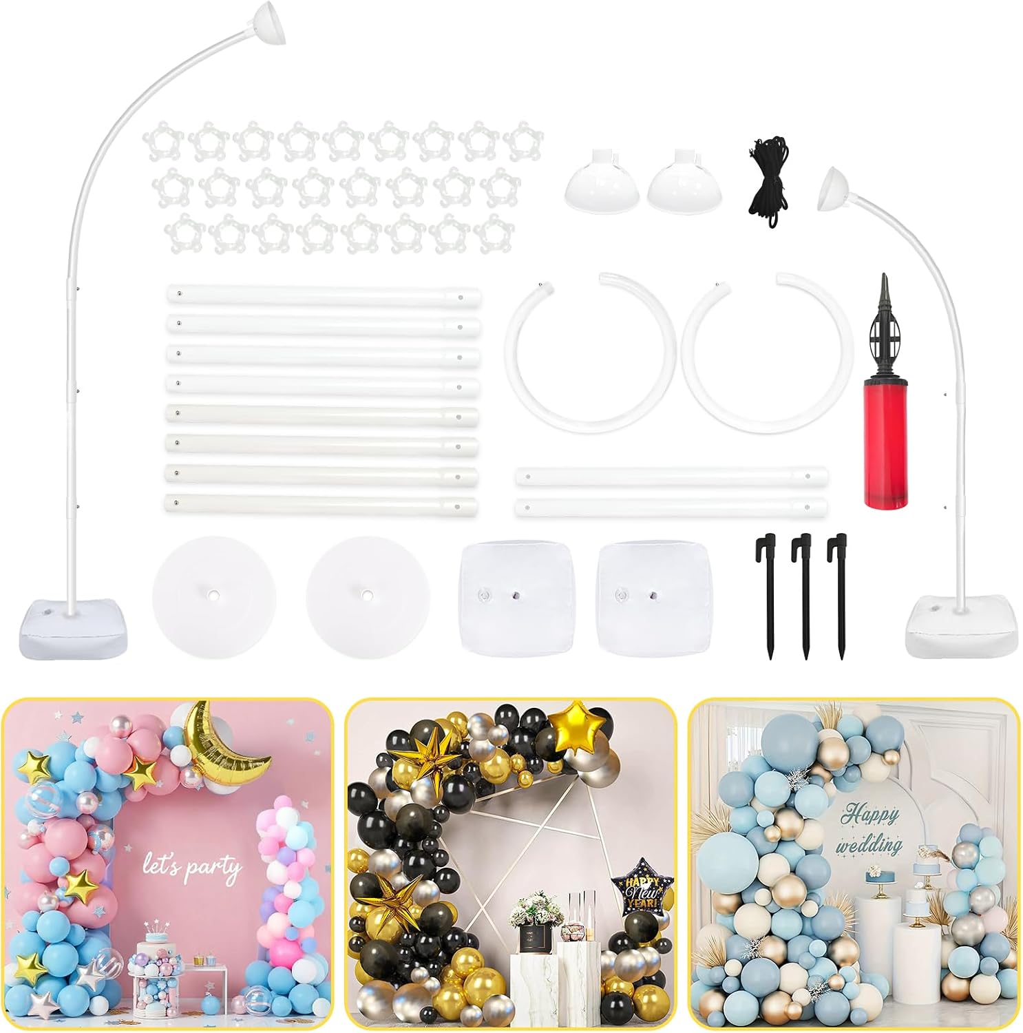 Backdrop Stand Kit - AerWo [Versión mejorada] Kit de arco