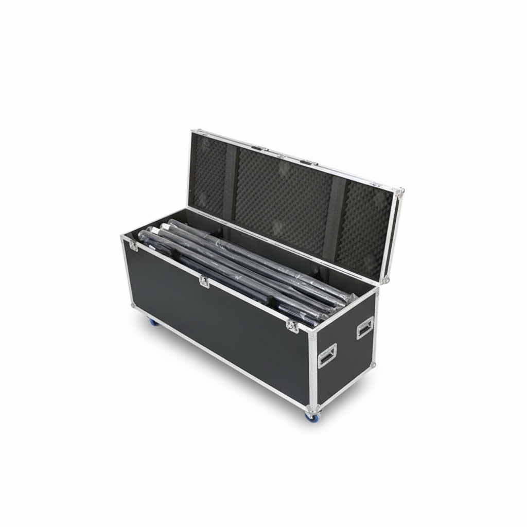 Backdrop Stand Kit - Estuche de aluminio para transporte, estuche