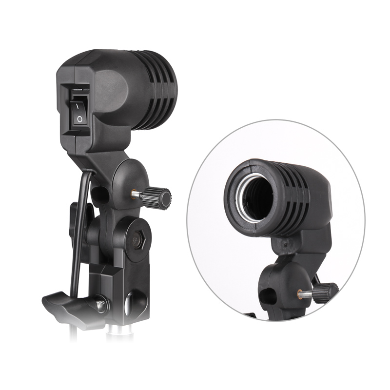 Photography Umbrella Lighting Kit - Soporte de bombilla de Cable de