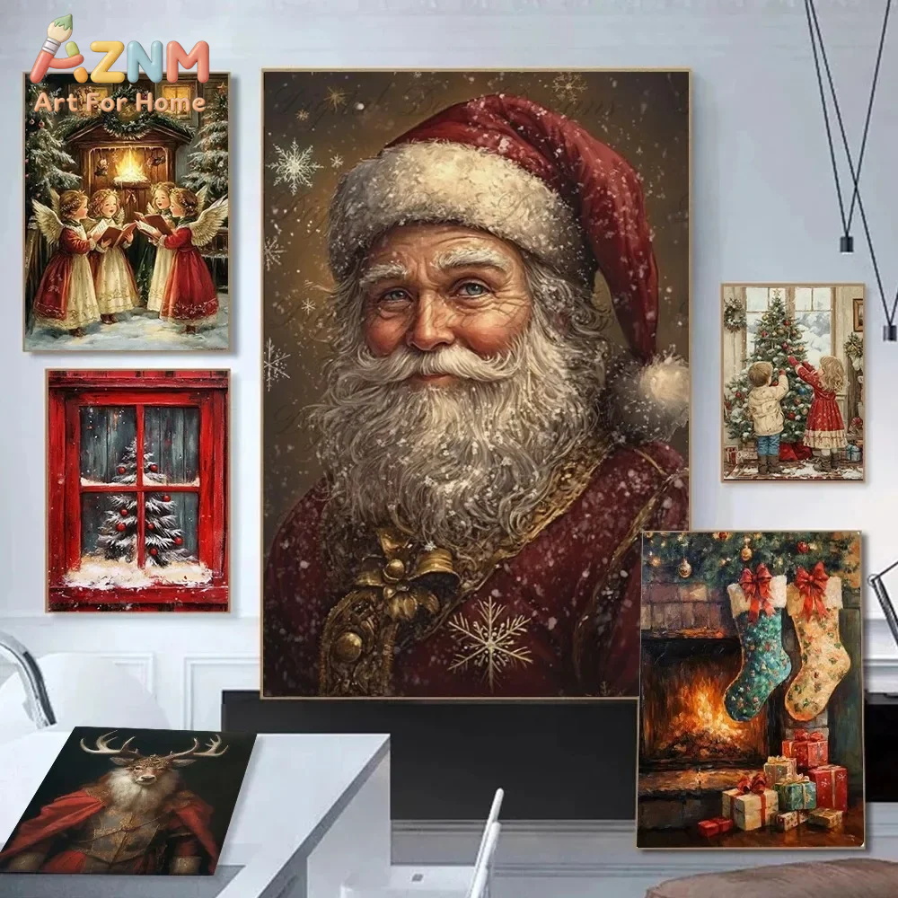 Photography Angle - Impresión de Póster Navideño Vintage para