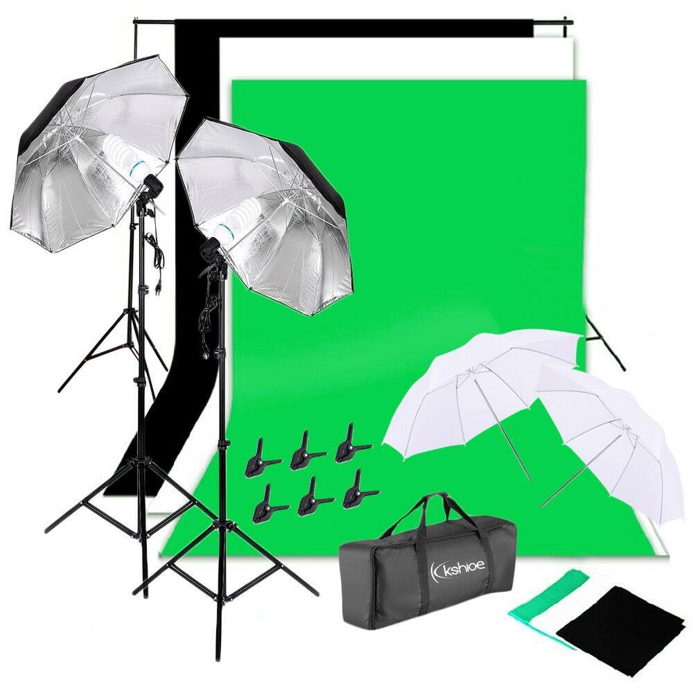 Photography Umbrella Lighting Kit - Kit de Iluminación para Estudio Fotográfico,