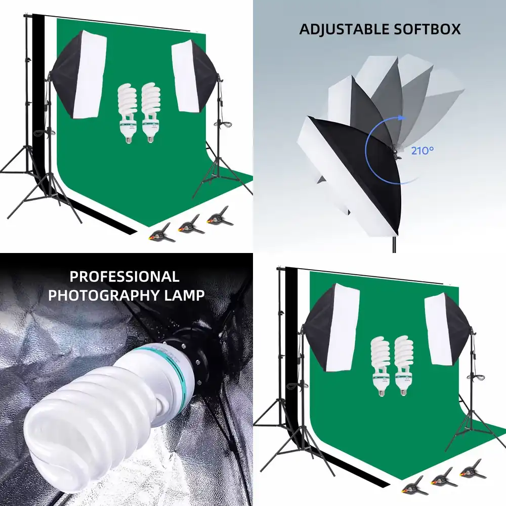 Equipo de estudio fotográfico: - Backdrop Stand Kit reseña y precio