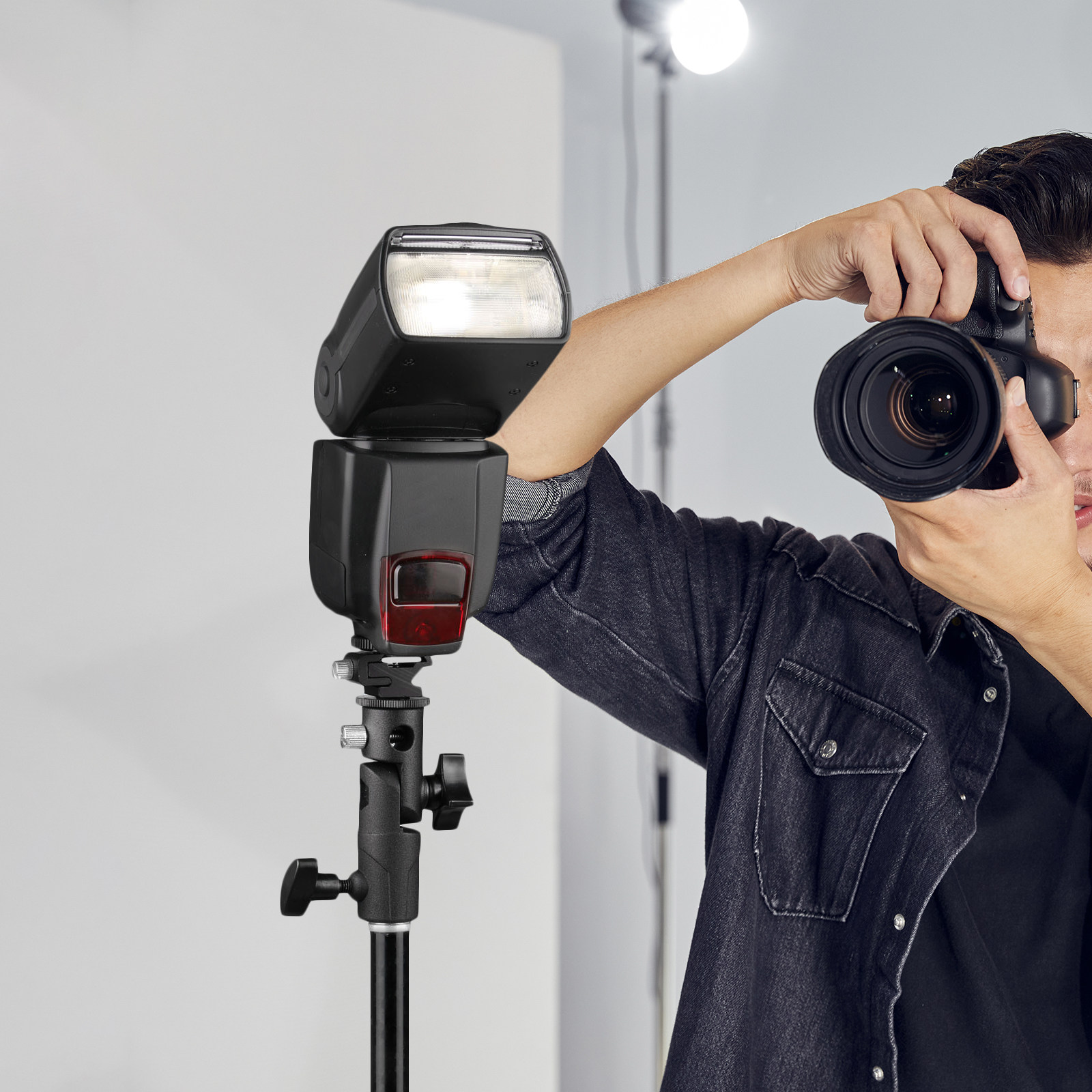 Soporte de metal para flash, c - Photography Umbrella Light reseña y precio