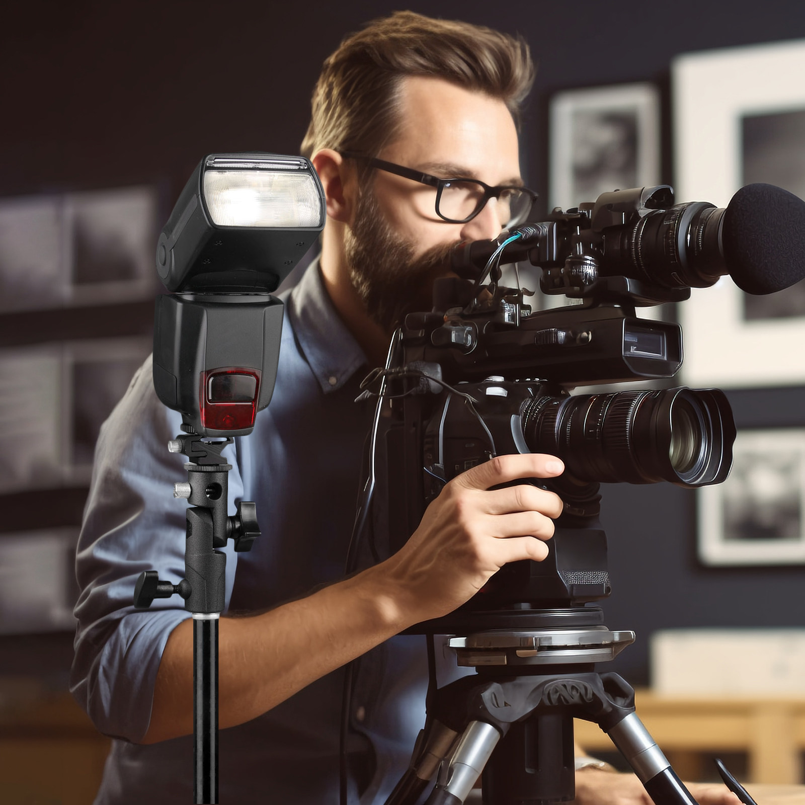 Soporte de metal para flash, c - Photography Umbrella Light reseña y precio