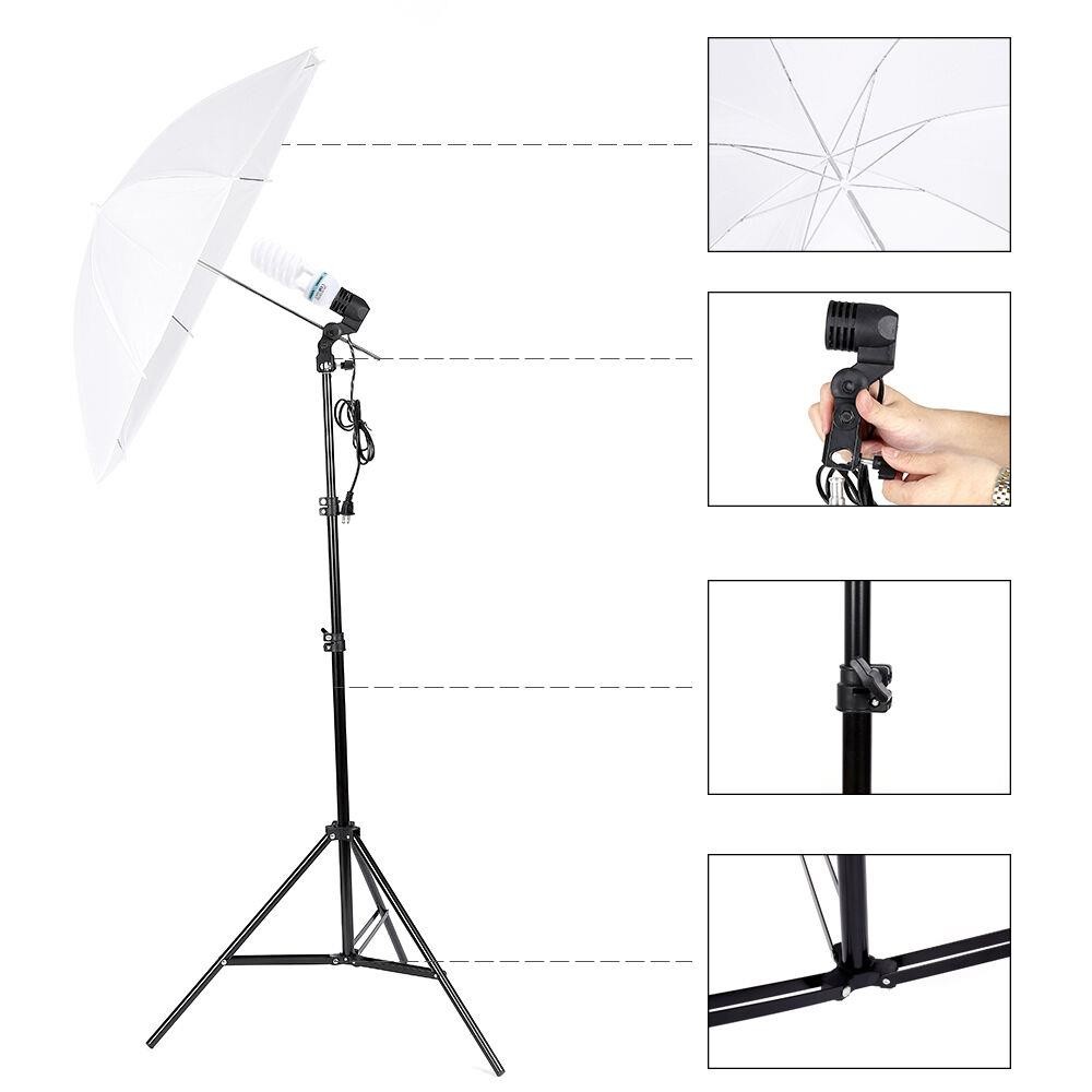 Kit de Iluminación para Estudi - Photography Umbrella Lighting Kit reseña y precio